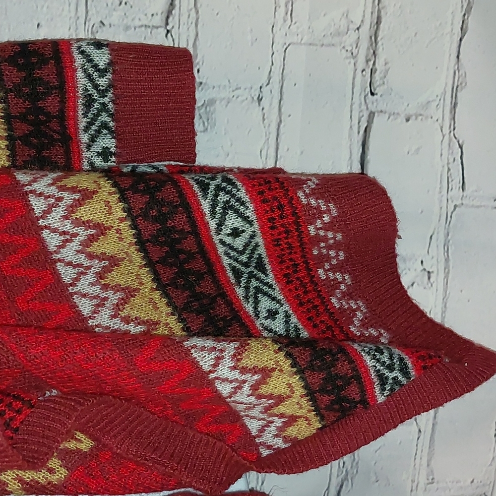 tucker + tate fair isle nordic print waterfall front cardigan 14/16 XL - Picture 6 of 7